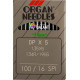 Jehly strojové průmyslové ORGAN DPx5 SPI - 100/16 - 10ks/karta