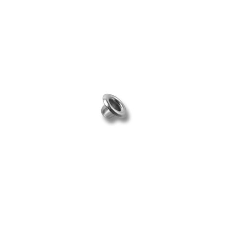 Brass Shoe Eyelets - 3605300 (40536) - nickel plated - 5000pcs/box