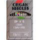 Jehly strojové průmyslové ORGAN DPx5 PD Titan-Nitrid - 75/11 - 10ks/karta