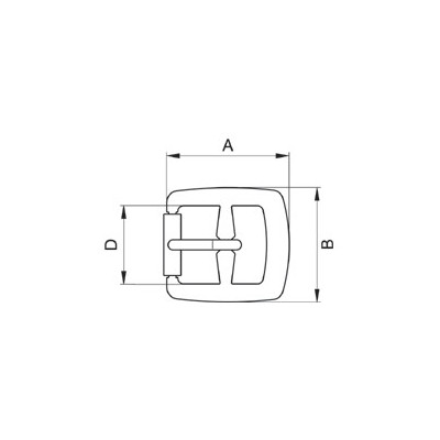 Obuvní přezky - 3308500 (40977/16) - niklované - 1000ks/krabička