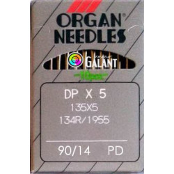 Industrial Machine Needles ORGAN DPx5 PD Titan-Nitrid - 90/14 - 10pcs/card