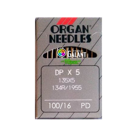Jehly strojové průmyslové ORGAN DPx5 PD Titan-Nitrid - 100/16 - 10ks/karta