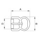 Shoe Buckles - 3303600 (40215/25) hardened - nickel plated - 1000pcs/box
