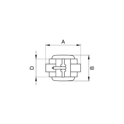 Obuvní přezky - 3249100 - niklované - 500ks/krabička