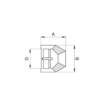 Obuvní přezky - 3254500 - niklované - 200ks/krabička