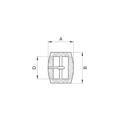 Shoe Buckles - 3256100 (788/18) - nickel plated - 1000pcs/box