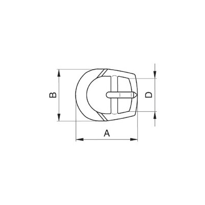 Obuvní přezky - 3229000 - niklované -1000ks/krabička