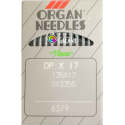 Industrial Machine Needles ORGAN DPx17 - 65/9 - 10pcs/card