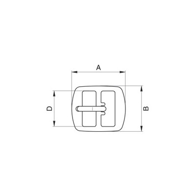 Obuvní přezky - 3289500 - niklované - 500ks/krabička