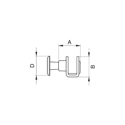 Shoe Hooks - 3620200 (405 70) - nickel plated - 2500pcs/box