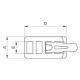 Shoe Fastener - 3390100 (B 509) - nickel plated - 1000pcs/box