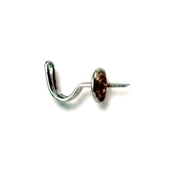 Twisted Hook - 5723200  - nickel plated - 100pcs/box