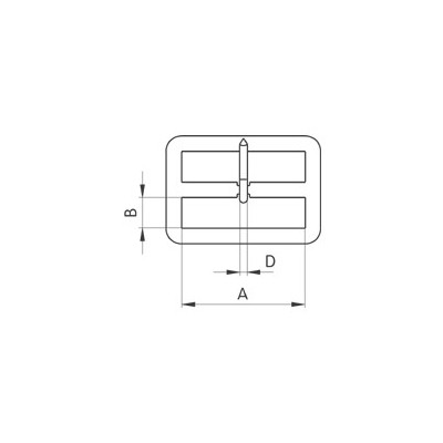 Opaskové přezky 40595/45 - niklované - 144ks/krabička