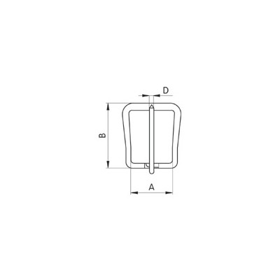 Opaskové přezky 40170/25 kalené - niklované - 144ks/krabička