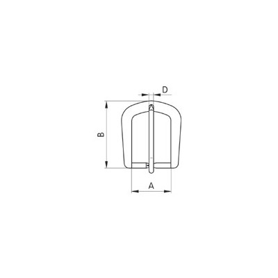 Belt Buckles 40627/21 hardened - nickel plated - 144 pcs/box