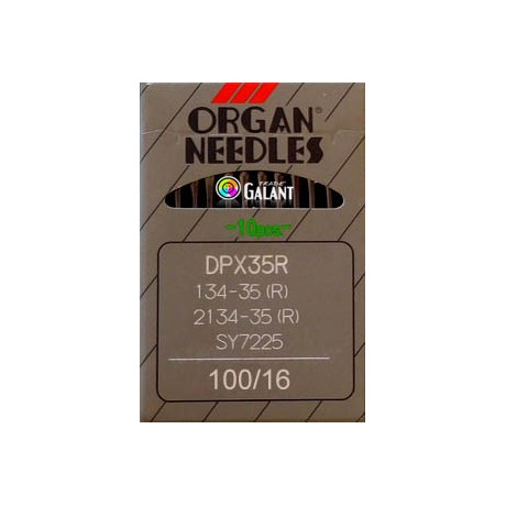 Industrial Machine Needles ORGAN DPx35R - 100/16 - 10pcs/card