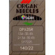 Industrial Machine Needles ORGAN DPx35R - 140/22 - 10pcs/card