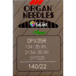 Industrial Machine Needles ORGAN DPx35R - 140/22 - 10pcs/card