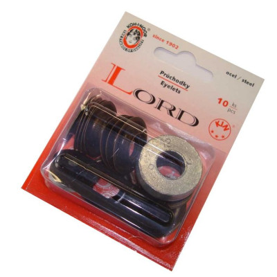 Steel Eyelets with washers 12 - oldbrass - 10pcs/card