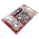 Press Buttons WUK 5/4 (13,5mm) - nickel plated - 10pcs/card