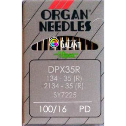 Industrial machine needles ORGAN DPx35 PD Titan Nitrid - 100/16 - 10pcs/card