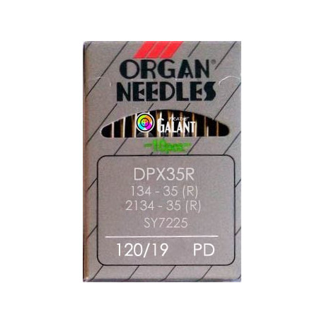 Jehly strojové průmyslové ORGAN DPx35 PD Titan Nitrid - 120/19 - 10ks/karta