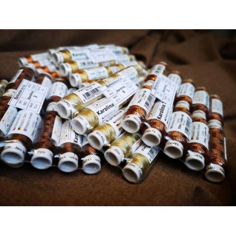 Thread KAROLINA 1 - silver - 100m/spool-10spools/polybag