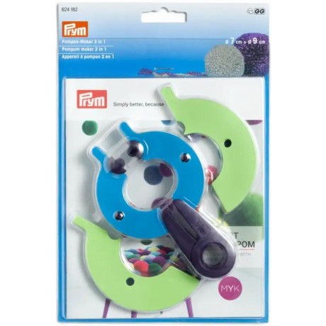 Pompom maker 2 in 1 - 7 and 9cm (Prym)