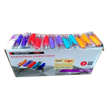 Thread Cutter Golden Eagle TC-100 Plastic/Metal - assorted colours - 12pcs/box