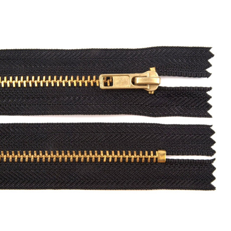 Brass zippers P6 closed end - 14cm - 1pcs