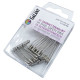 Mild Steel Safety Pins 1 (32x0,80mm) Nickel plated - 24pcs/pl.box (11/12 - 2bunches/pl.box)