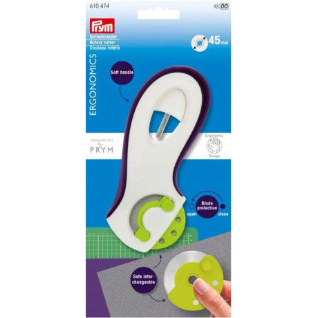 Rotary cutter ERGO 45 mm (Prym) - 1pc/card