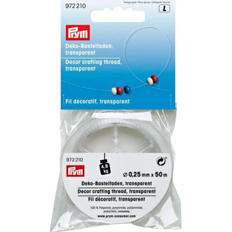 Decor crafting thread 0,25mm, 50m (Prym) - 1pc