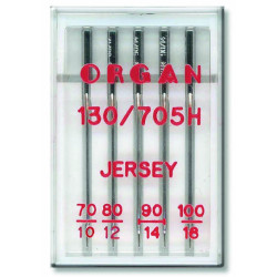 Machine Needles ORGAN JERSEY 130/705H - Assort - 5pcs/plastic box