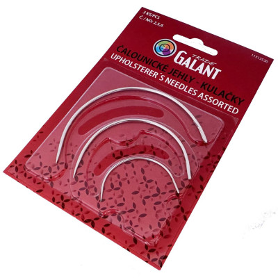 Čalounické jehly - kulačky č. 2, 5, 6 - 3ks/karta