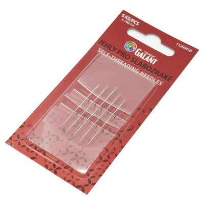 Self Threading Needles Nr. 5–9 - 6pcs/card