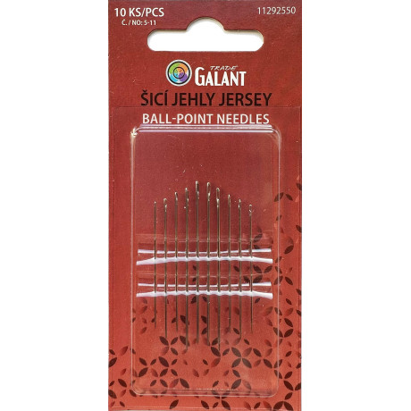 Hand needles Ball Point No. 5–11 - 10pcs/card