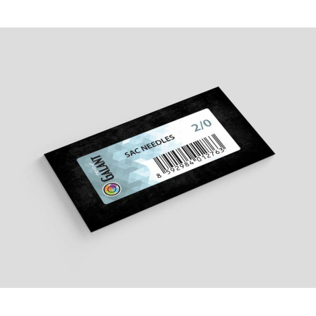 Sac Needles GT 2/0 (1,2x57) - 25pcs/envelope, 40envelopes/box (1000pcs)