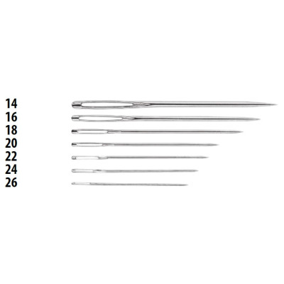 Embroidery Needles Chenille 24 (0,76x37,0mm) - 25pcs/envelope, 40envelopes/box (1000pcs)