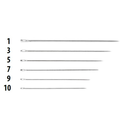Hand needles Sharps 5 (0,8x40) - 25pcs/envelope, 40envelopes/box (1000pcs)