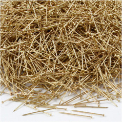 Brass Straight Pins polished 18x0,60mm - 500g/box