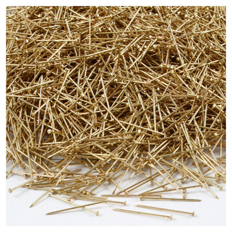 Brass Straight Pins polished 18x0,60mm - 500g/box