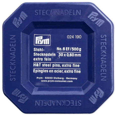 Špendlíky ocelové kalené 30x0,60mm stříbrné (Prym) - 500g