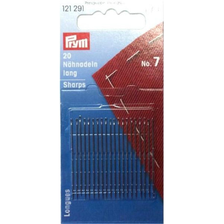 Hand needles Sharps No. 7 (Prym)  - 20pc/card