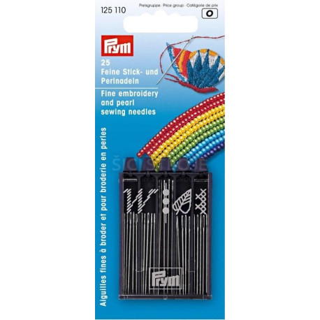 Embroidery and Beading Needles (Prym) - 25pcs/card