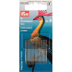 Crewel Needles No. 9 (Prym) - 16pcs/card