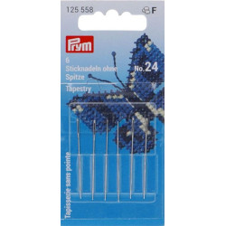 Tapestry needles without point No. 24 (Prym) - 6pcs/card