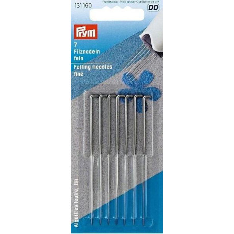 Felting needles fine (Prym) - 7pcs/card