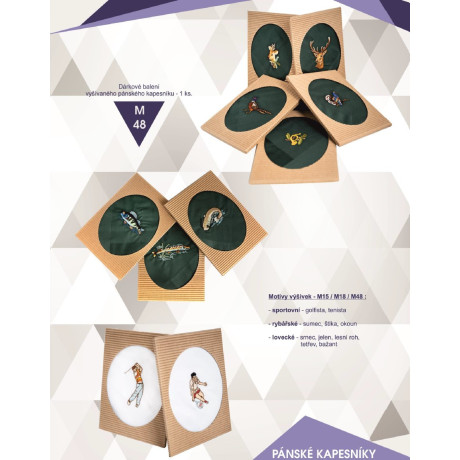 Kapesníky pánské M48 - 1pcs/box