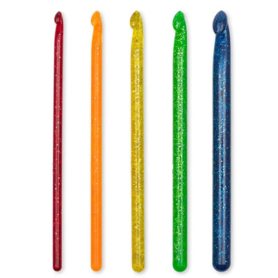 Crochet hook (coloured) 18cm - assort (Prym) - 1set/card
